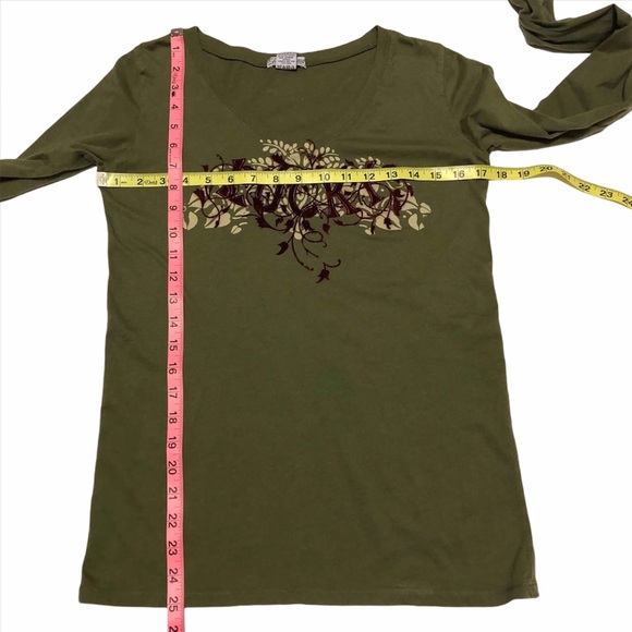 Lucky Brand Flocked Velvet Logo Tee - Picture 9 of 10